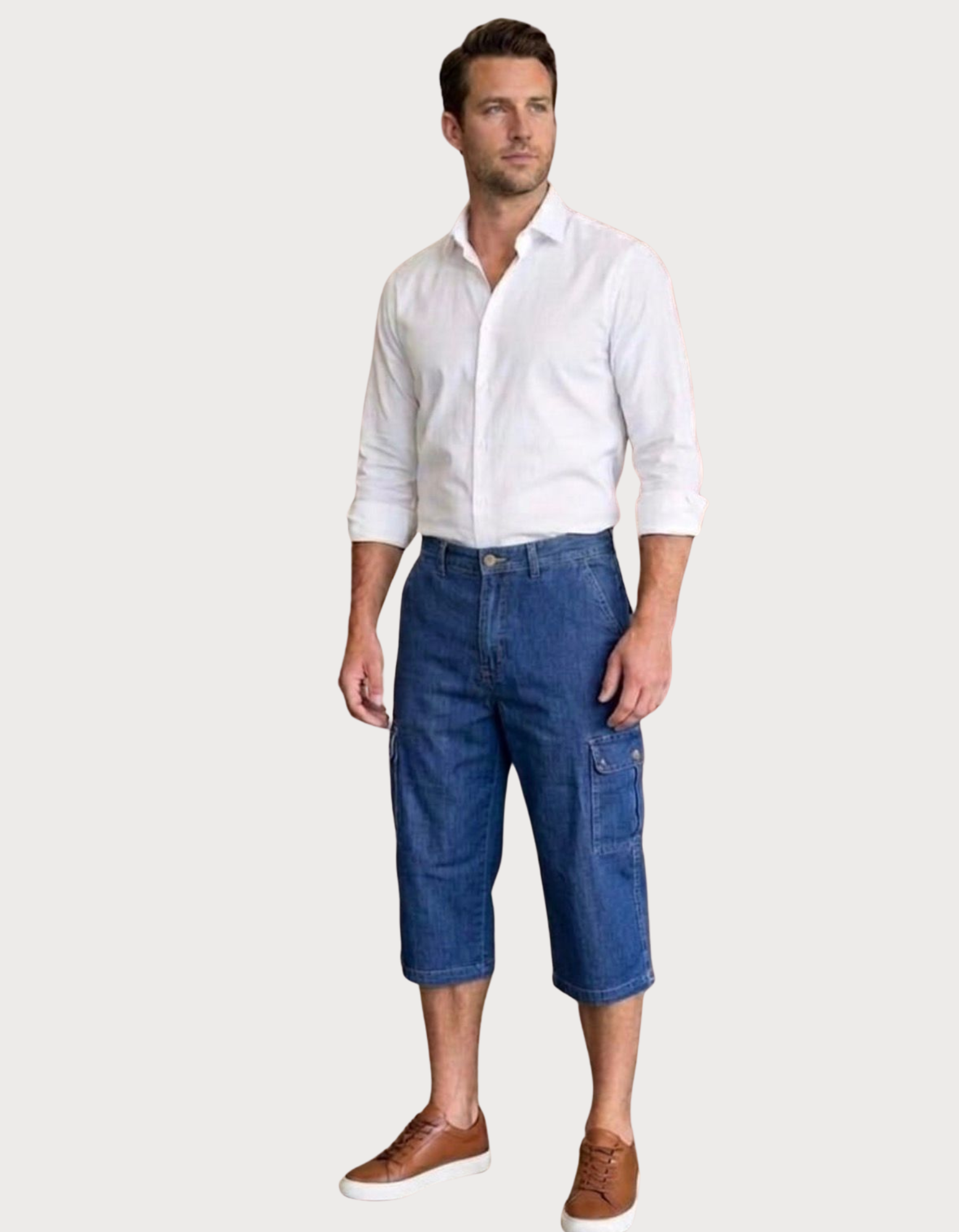 Pantacourt en Jean Cargo - Collection New Two